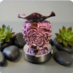 Metallic Pink Rose Aroma Lamp